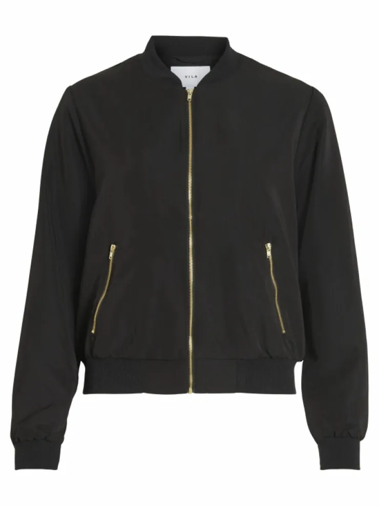 VILA Jackets & Coats^ZIPPER BOMBER JACKET