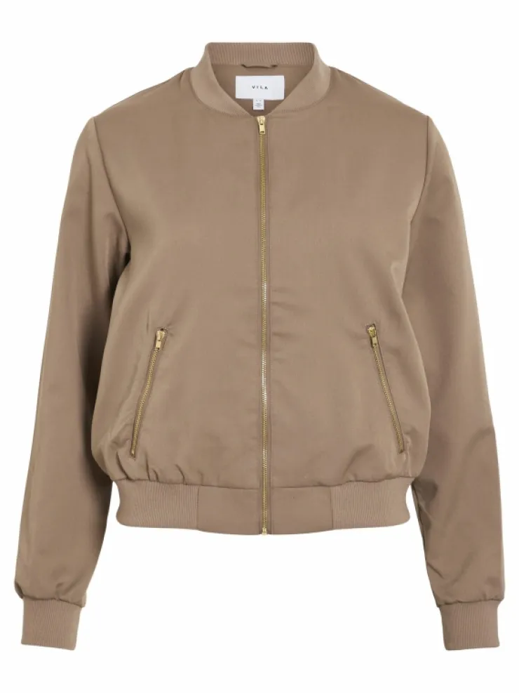 VILA Jackets & Coats^ZIPPER BOMBER JACKET