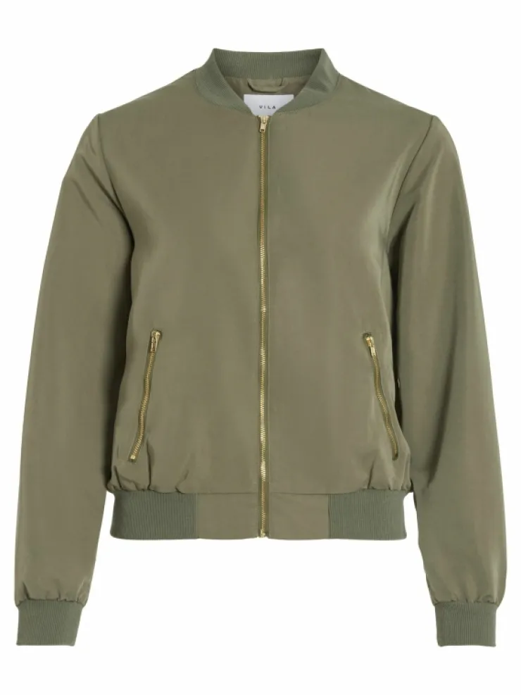 VILA Jackets & Coats^ZIPPER BOMBER JACKET