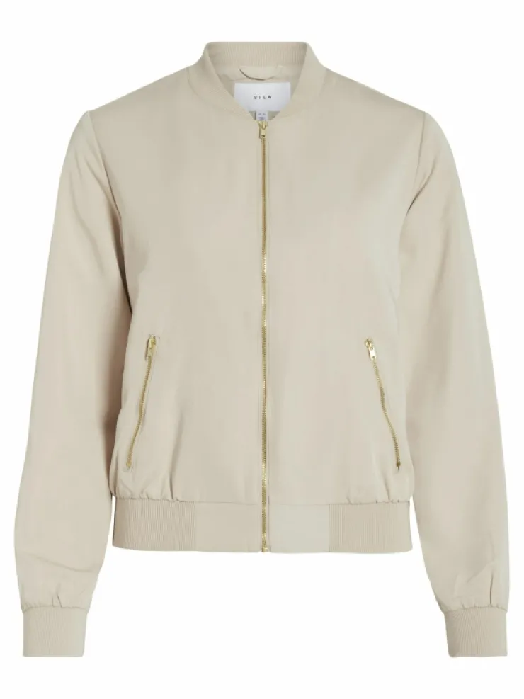 VILA Jackets & Coats^ZIPPER BOMBER JACKET