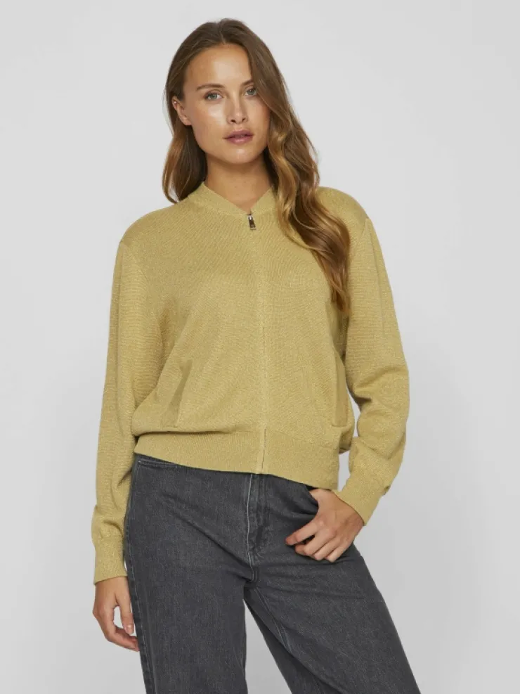 VILA Knitwear^ZIPPER KNITTED CARDIGAN