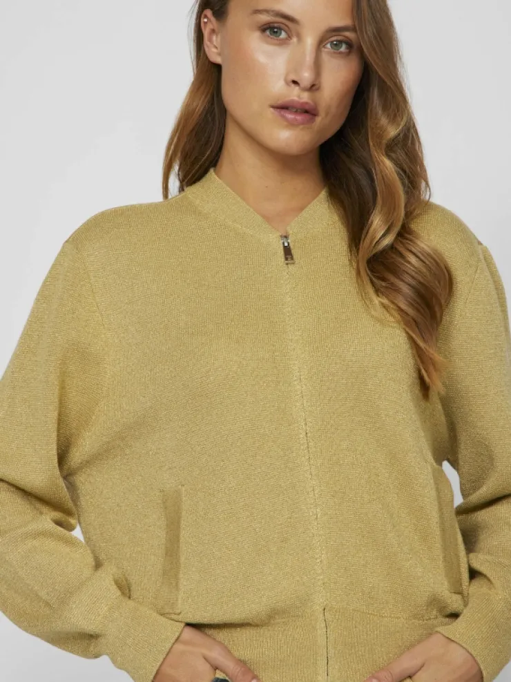 VILA Knitwear^ZIPPER KNITTED CARDIGAN