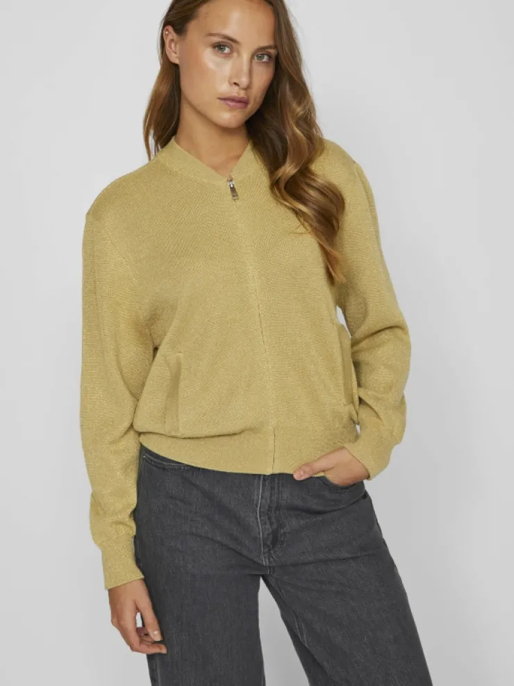 VILA Knitwear^ZIPPER KNITTED CARDIGAN