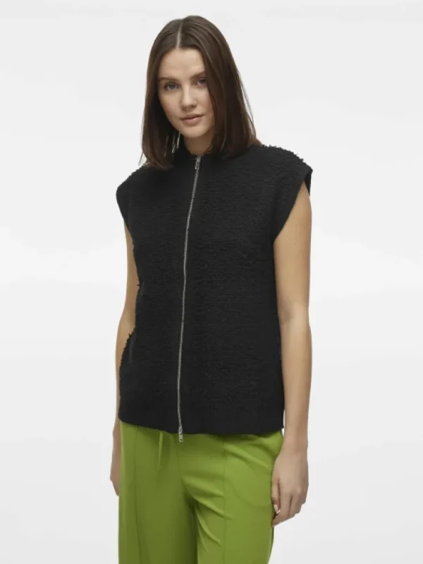 VILA Knitwear^ZIPPER WAISTCOAT