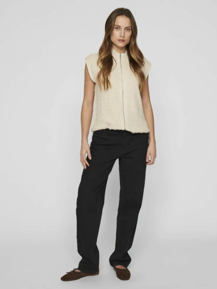 VILA Knitwear^ZIPPER WAISTCOAT