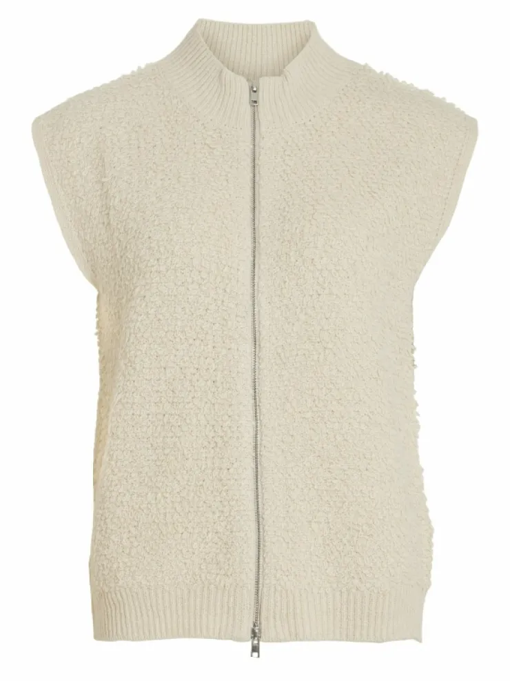 VILA Knitwear^ZIPPER WAISTCOAT